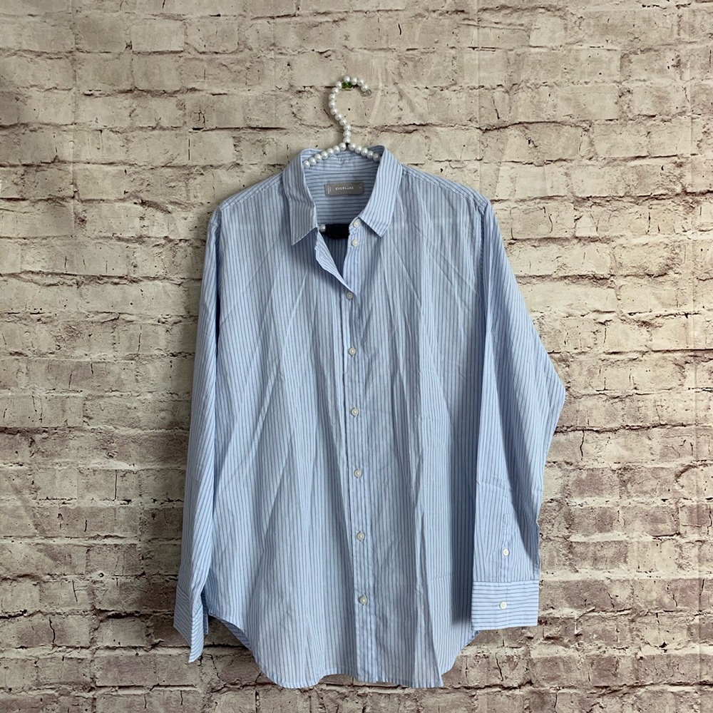Everlane 12 Button Down Blue Shirt